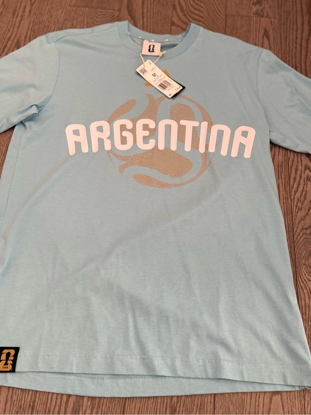 adidas Argentina Graphic Short Sleeve Tee - Light Blue